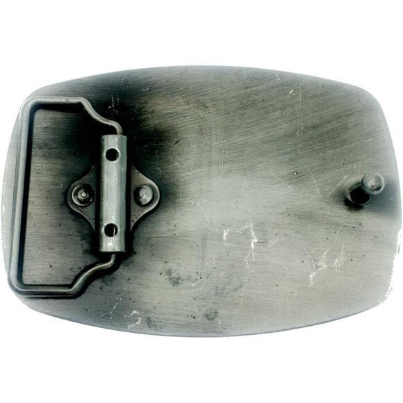 Men's Blue Wild Animal Western Cowboy Native American Motorcyclist Belt Buckle - Picture 2 of 2